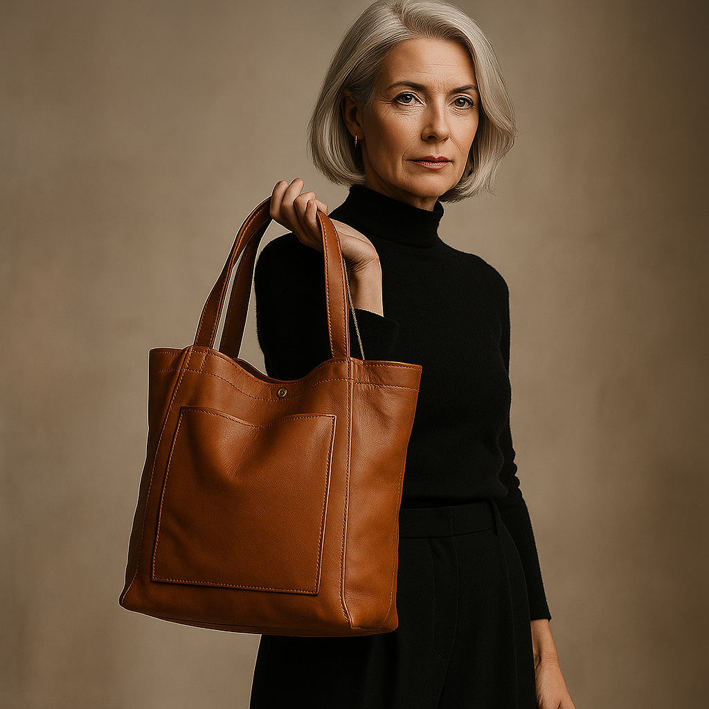 Charming vintage leather shoulder bag | Tamar's Vintage Charm