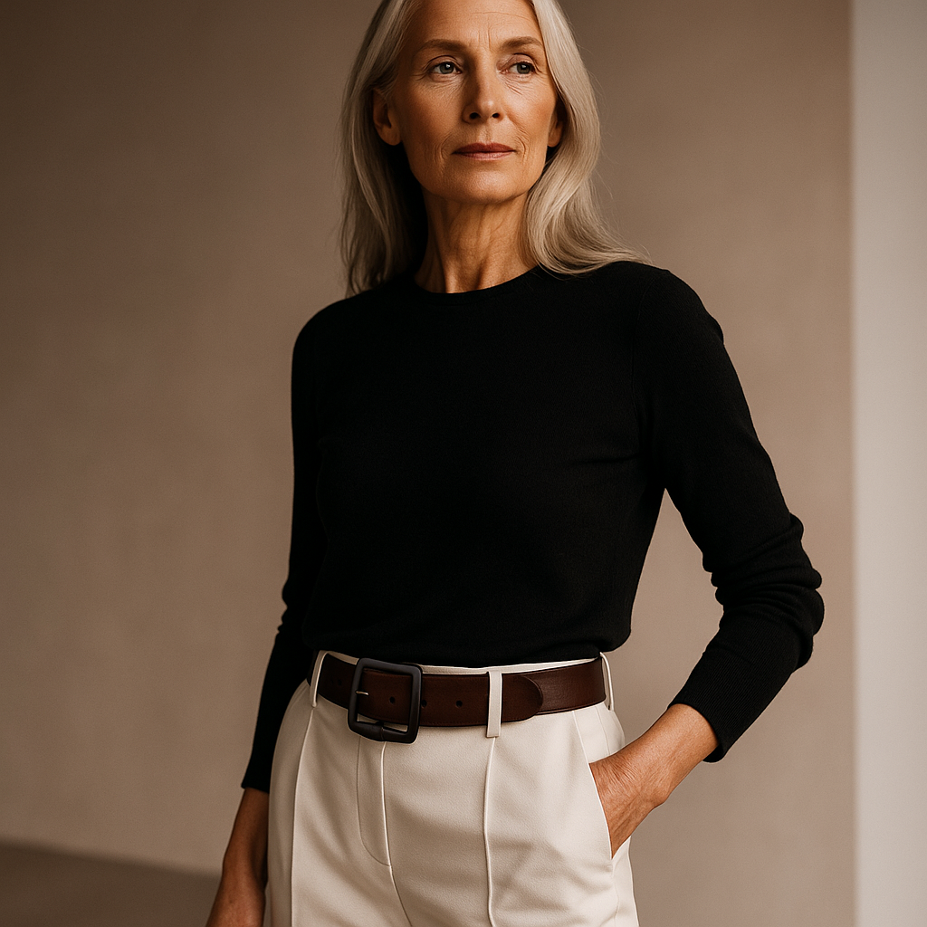 Milan - Belt with Square Alloy Buckle