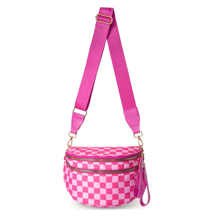 Checkered Crossbody Bag