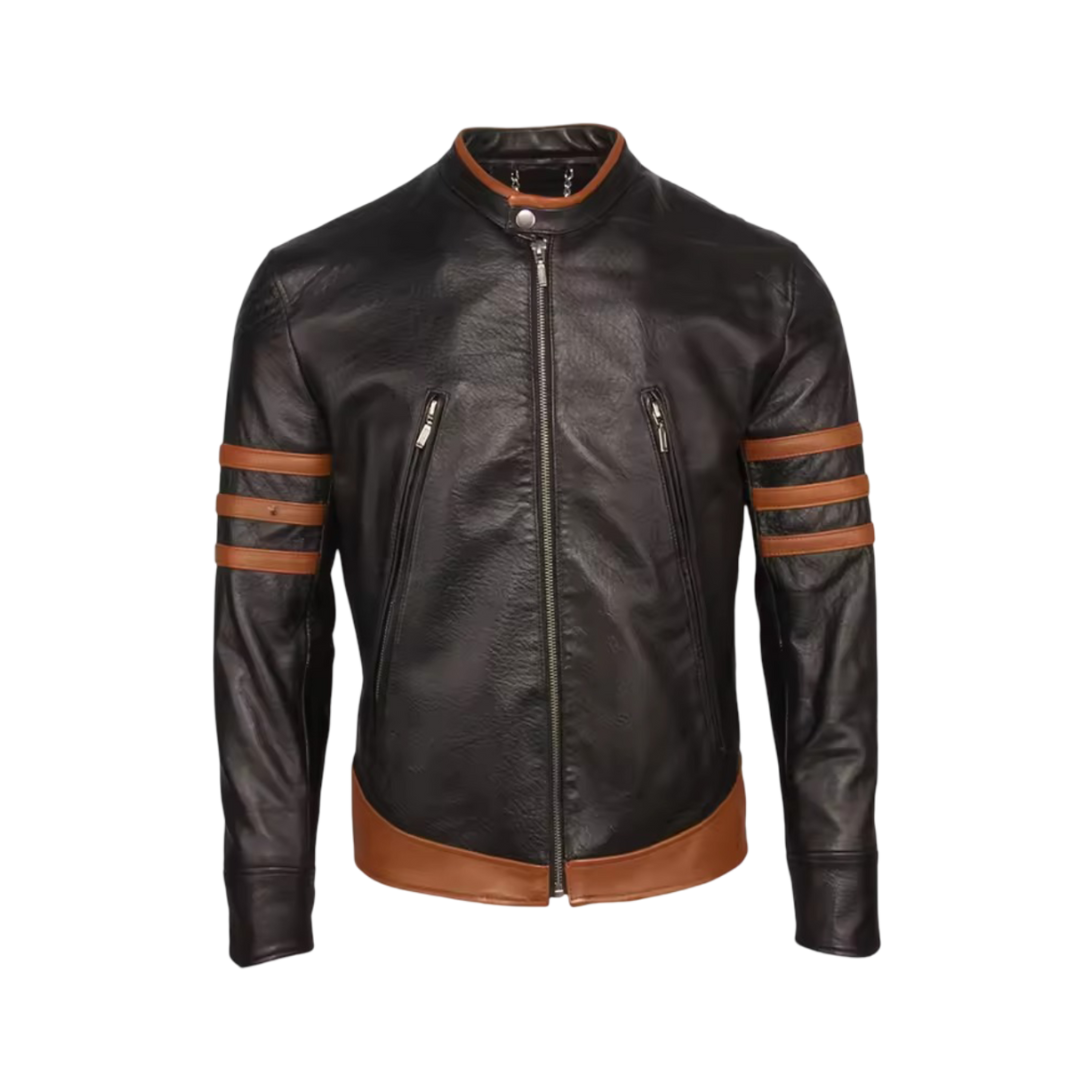 Evan | Men’s Wolverine Motorcycle Leather Jacket
